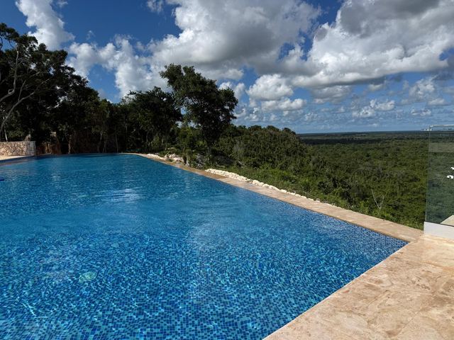 Piscina infinity con tratamiento de agua de Water Wizard